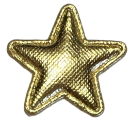 Applicatie shiny sterretje 20 mm goud