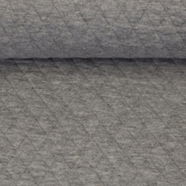 Gestepte tricot: Anni-melange grijs (Swafing), per 25 cm