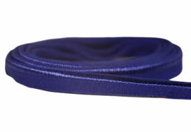 Elastisch paspelband glans/mat cobalt, per 0,5 meter