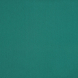 Katoen poplin: effen PETROL, per 25 cm