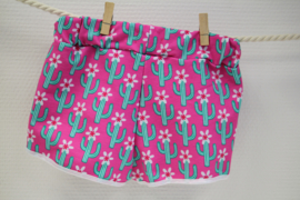 Shortje pink cactus **LAATSTE MATEN 92/98 & 104/110**