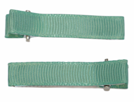 Alligator haarclipje 10x50 mm mintgroen, per stuk