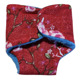 Luiertje My little BABY born rood met bloem/vogel/vinder