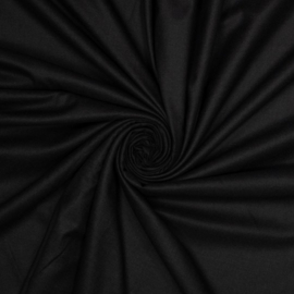 Bamboe stof geweven kleur zwart, per 25 cm