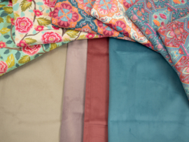 Micro-polyester velvet: Savannah petrol (Swafing), per 25 cm