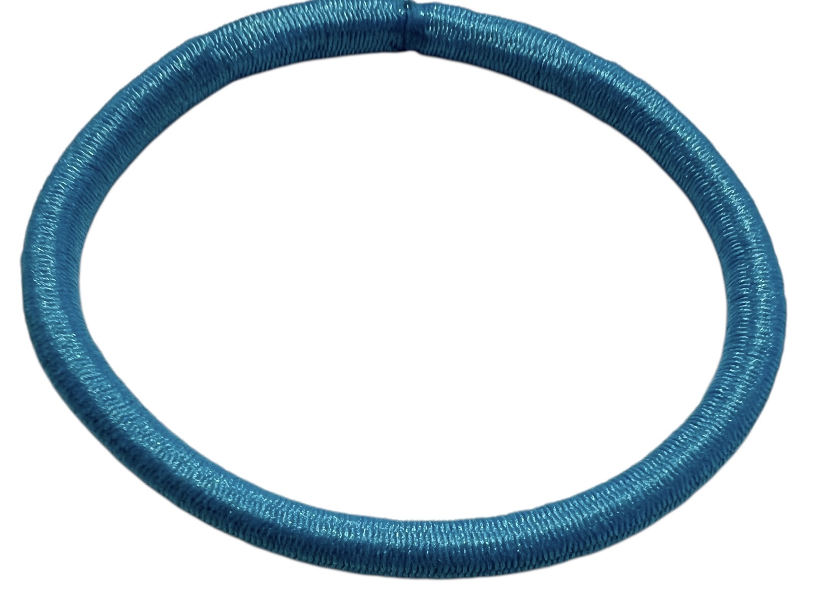 Haarelastiekje aquablauw +/- 45 mm, dikte 4mm