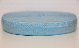 Elastisch band babyblauw 16 mm per 0,5 meter