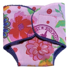 Luiertje My little BABY born roze gebloemd met papegaai