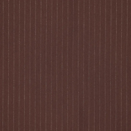 Orlando small lurex stripe brown, per 25 cm