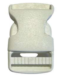 Klikgesp wit 30 mm, per stuk