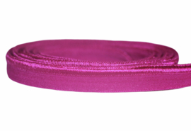 Elastisch paspelband glans/mat roze-paars per 0,5 meter