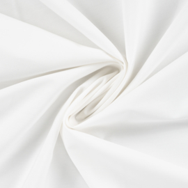 Poplin katoen optical white, per 25 cm