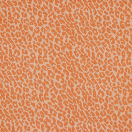 Jacquard tricot: animal skin light salmon/coral, per 25 cm