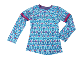 Farbenmix papier patroon raglanshirt Flora 86/92 - 146/152