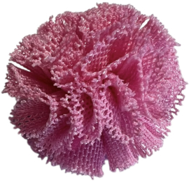 Pom pom fluffy 25 mm roze