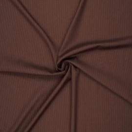 Orlando small lurex stripe brown, per 25 cm
