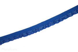 Elastisch kantje kobaltblauw 12mm, per 0,5 meter