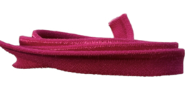 Elastisch paspelband glans/mat fuchsia, per 0,5 meter