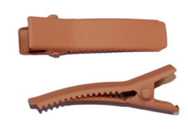 Alligator haarclip mat orange 35 mm