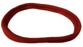 Elastisch haarbandje nylon helderrood, soepel