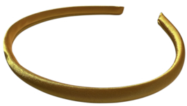 Diadeem / Haarband 10 mm satijn kleur warm geel