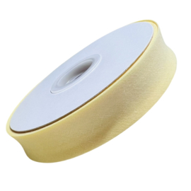 Biaisband 20mm katoen zachtgeel, per meter