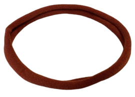 Elastisch haarbandje nylon steenrood, soepel
