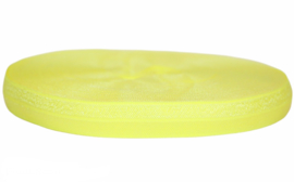 Elastisch band lemon neongeel 16 mm per 0,5 meter