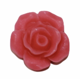 Flatback bloem 13mm roze