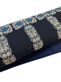 Always looks like vacation: blauw/creme (Editex) per 25 cm (Editex) per 25 cm
