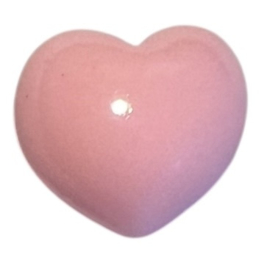 Flatback hartje 11x13 mm, roze