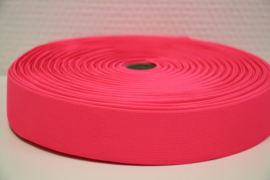Neon roze elastiek 40 mm per 0,5 meter