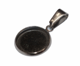 Hangertje RVS met setting 12 mm, per stuk