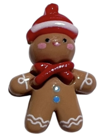 Flatback gingerbread poppetje 28x19 mm