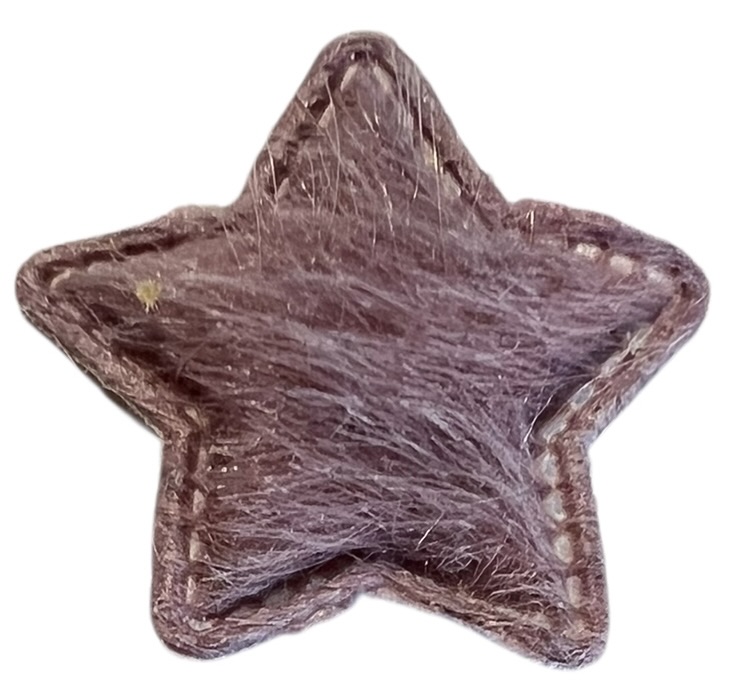 Ster pluche 20 mm mauve