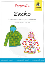 Farbenmix papier patroon zomerparka Zacko jongens en meisjes  86/92 - 158/164