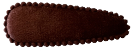 kniphoesje fluweel warm-bruin 5 cm