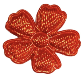 Bloemetje 14mm donkeroranje