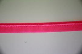 Elastisch paspelband glans/mat neonroze per 0,5 meter