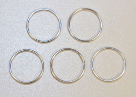 Dubbel rings 12 mm /open jump rings per 5 stuks