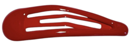 Klik-klak haarspeldje rood 5 cm, per stuk