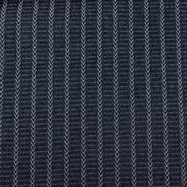 Dark blue denim met visgraat streepje (Stenzo), per 25 cm