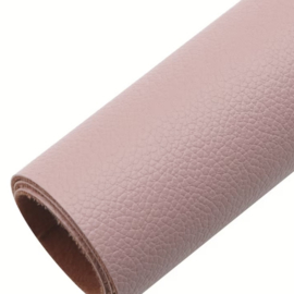 PU leer A4 lapje; leer-look oudroze