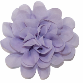 Stoffen bloem +/10 cm lila