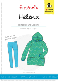 Farbenmix papier naaipatroon Helena trui en legging 34/36 - 50/52