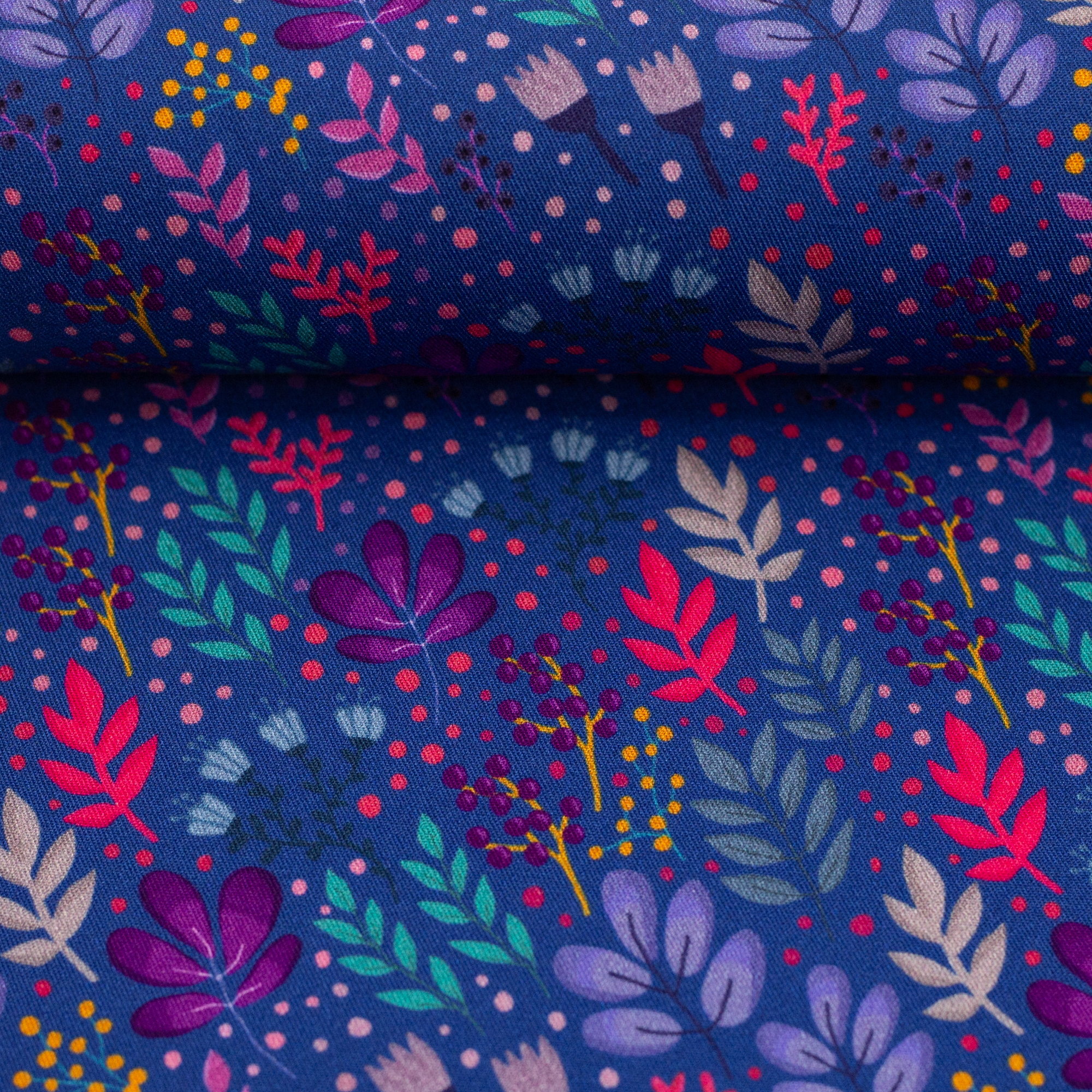 Viscose (geweven): Wildflowers by Emjo-design, per 25 cm