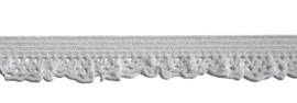 Elastisch kantje wit 12 mm, per 0,5m