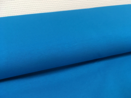 French terry tricot: effen blauw (Swafing kleur 842), per 25 cm