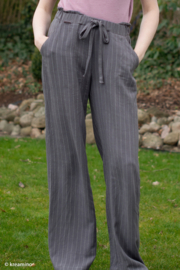 Viscose/ linnen: Landshut grijs (Swafing), per 25 cm