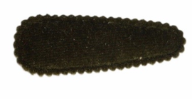 Kniphoesje fluweel donkergroen,  5 cm
